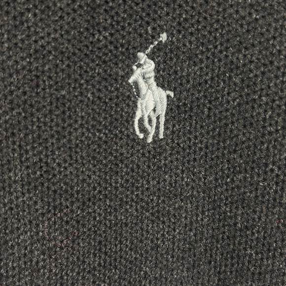 Polo Ralph Lauren full-zip knit jacket with a mock neck and embroidered logo. - Picture 6 of 6
